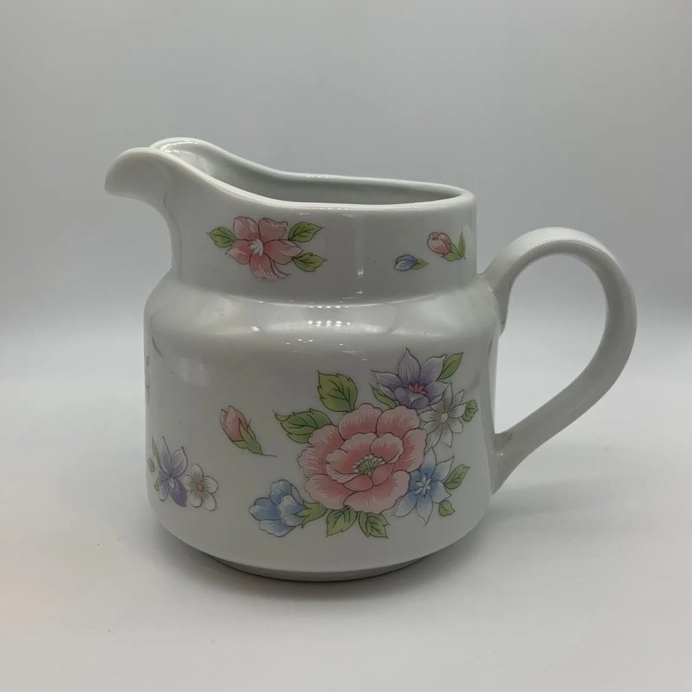 Vintage FTDA Especially For You Ceramic Floral Creamer